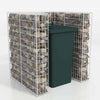 Vidaxl Schanskorf Conversión de contenedor de basura única 110x100x120 cm de acero