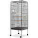 Vidaxl Bird Cage 54x54x146 cm in acciaio nero