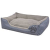 Vidaxl Dog Letto con cuscino imbottito taglia grigio