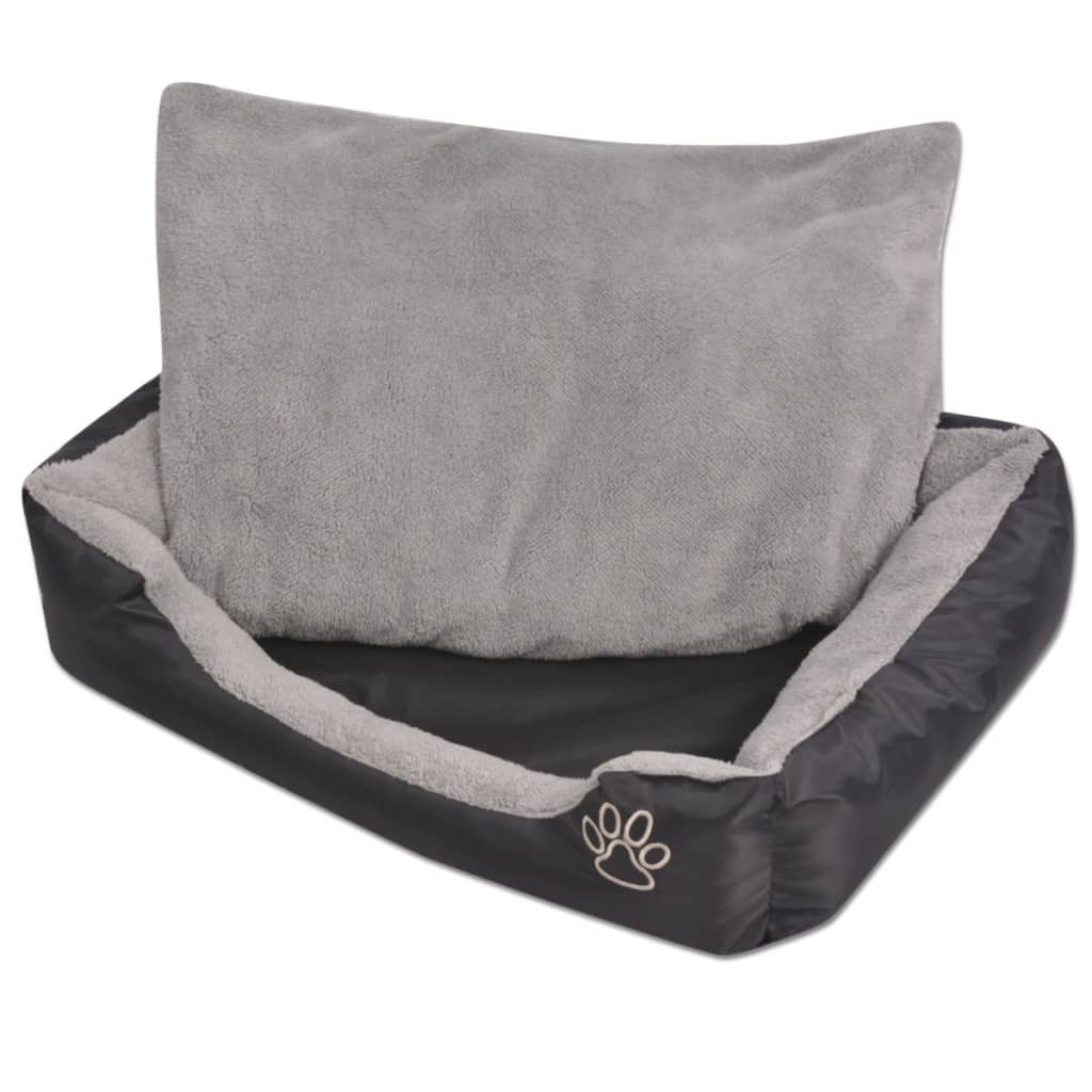 Vidaxl Dog Letto con cuscino imbottito Sagni Nero