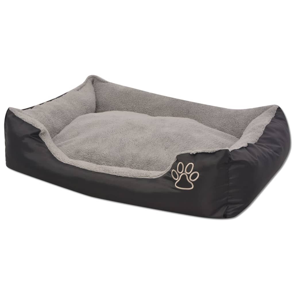 Vidaxl Dog Letto con cuscino imbottito Sagni Nero
