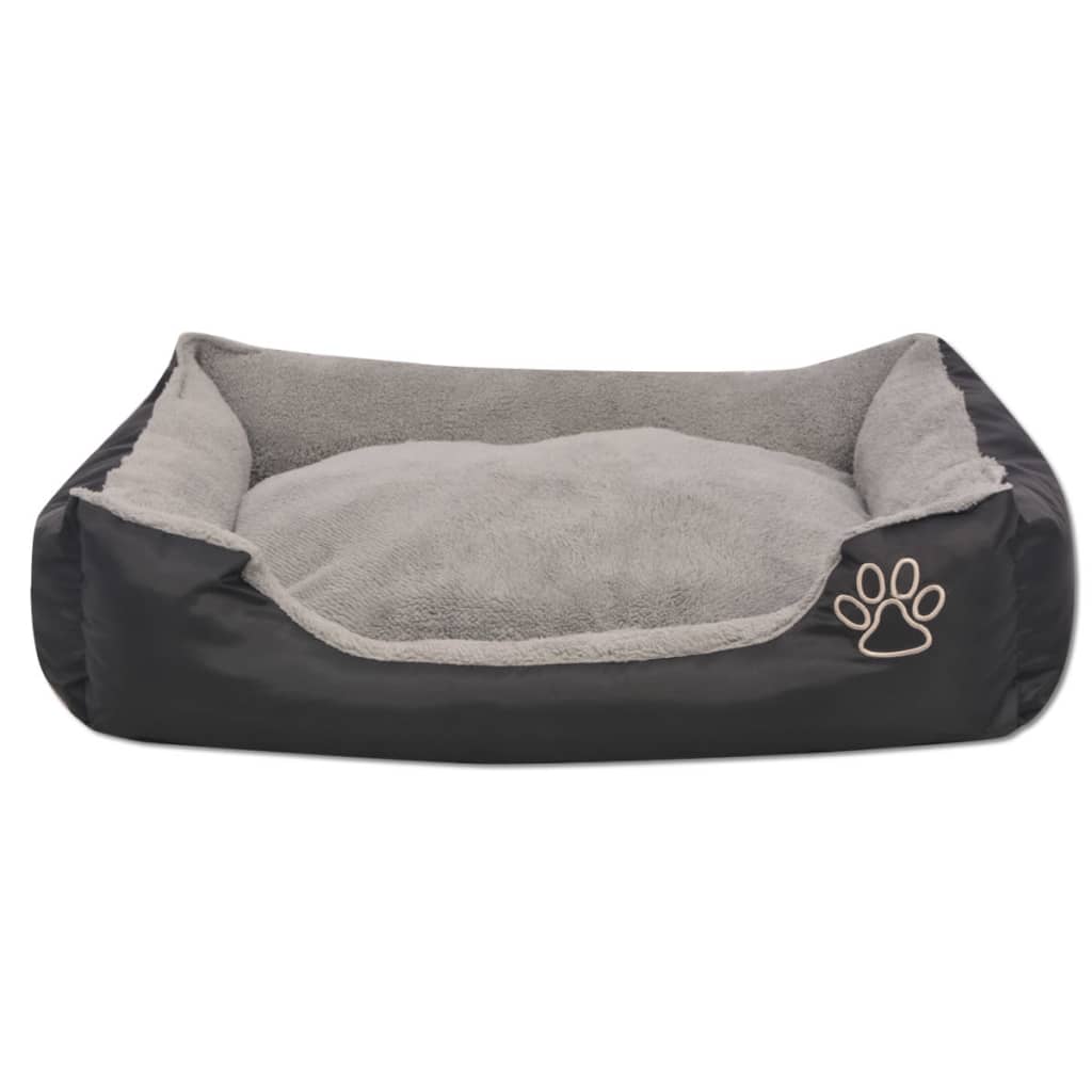 Vidaxl Dog Letto con cuscino imbottito Sagni Nero