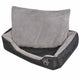 Cama de perros de Vidaxl con almohada acolchada l Negro