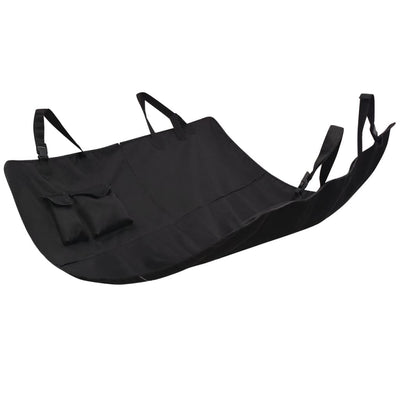 Vidaxl Pets Cubierta del asiento trasero 148x142 Negro