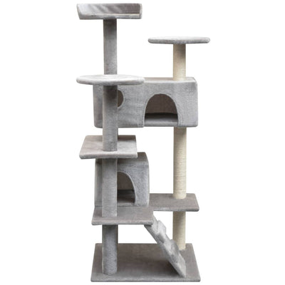 Tiragraffi per gatti Vidaxl con tiragraffi in sisal 125 cm grigio