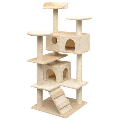 Tiragraffi per gatti Vidaxl con tiragraffi in sisal 125 cm beige