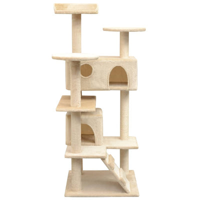 Tiragraffi per gatti Vidaxl con tiragraffi in sisal 125 cm beige
