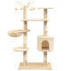 Vidaxl Cat rashing Post con graffi di sisal 125 cm beige
