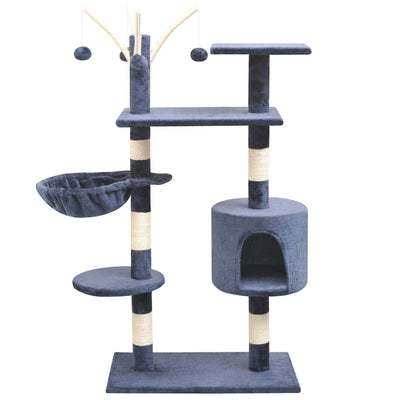 Vidaxl Cat Grakeding Post con graffi sisal 125 cm blu scuro