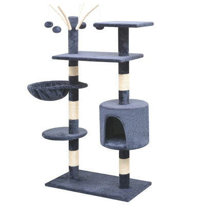Vidaxl Cat Grakeding Post con graffi sisal 125 cm blu scuro