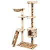 Vidaxl Cat Scratching Post con graffi di sisal 150 cm Pootprints beige