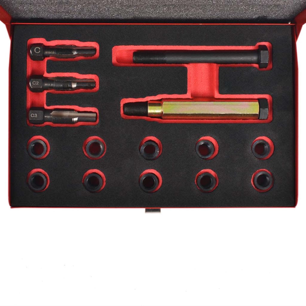 Vidaxl Glowa Plug Wire Repair set m10 x 1,0 mm 15 pezzi