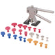 Vidaxl Dukens Conjunto con acero inoxidable de 24 piezas amplio