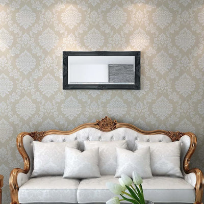 Vidaxl Mirror de pared Barroque 100 x 50 cm Negro