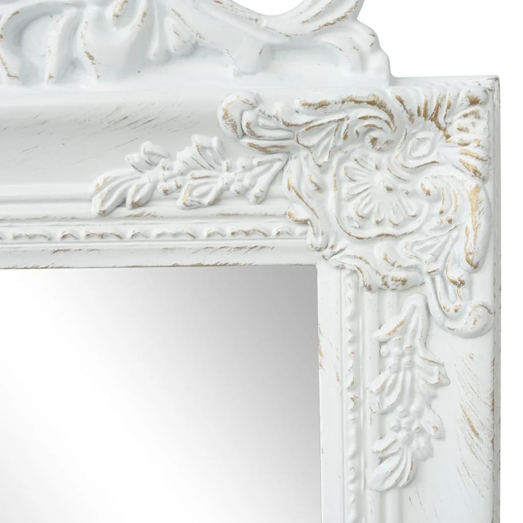 Vidaxl Mirror separado estilo barroco 160x40 cm blanco