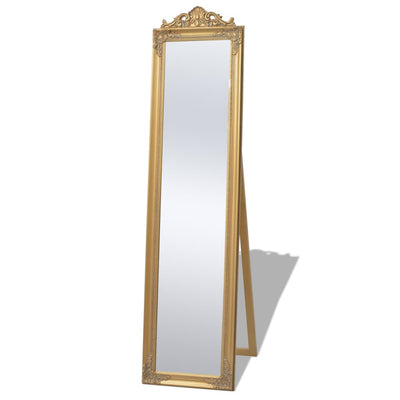 VIDAXL Specchio distaccato barocco 160x40cm oro