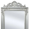 Vidaxl Mirror separado Barroque 160x40 cm de plata