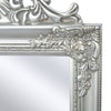 Vidaxl Specchio distaccato barocco da 160x40 cm in argento