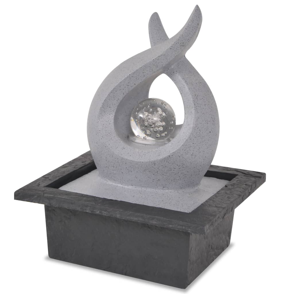 Fontana interna Vidaxl con illuminazione a LED POLYRESINA