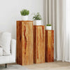 Vidaxl Stand in 3 parti per impianto set solido sheeshamhout marrone