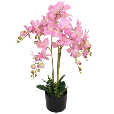 Vidaxl Orchid per piante artificiali con pentola da 75 cm di rosa