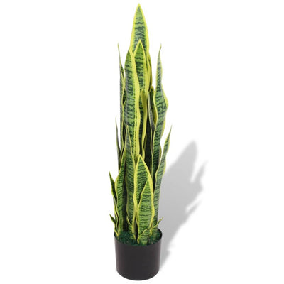 Vidaxl Art Sanseveria Plant con pentola verde 90 cm
