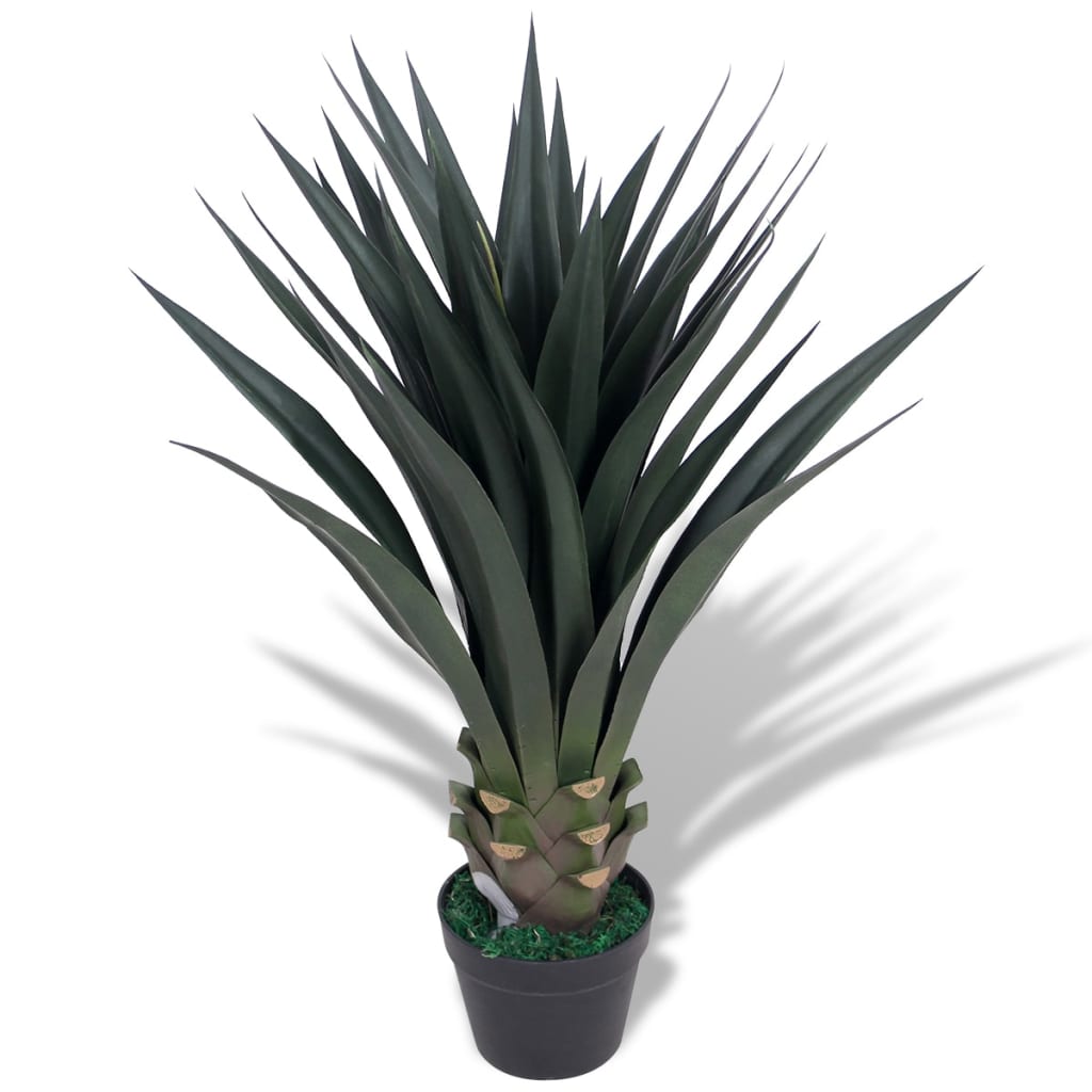 Vidaxl Art Yucca Plant con pentola 85 cm verde
