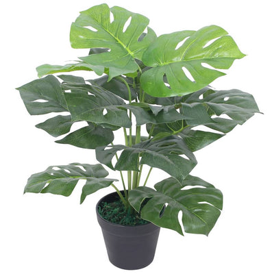 Vidaxl Plant artificiale con pentola monstera 45 cm verde