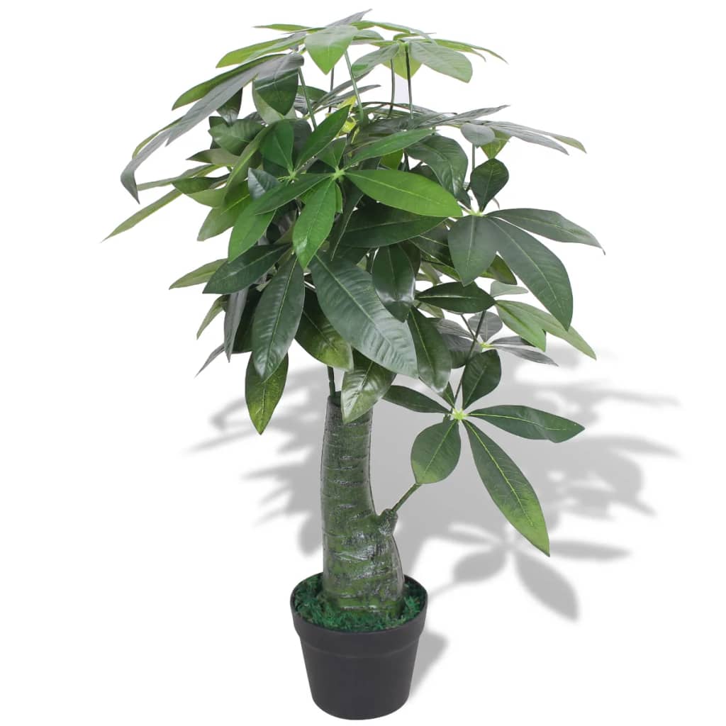 Planta de acuarela de arte de Vidaxl con maceta de 85 cm verde