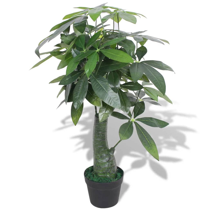 Planta de acuarela de arte de Vidaxl con maceta de 85 cm verde