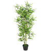 Vidaxl Plant artificiale con pentola di bambù 120 cm verde