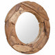 Vidaxl Mirror decorativo alrededor de 80 cm de madera de teca