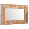Vidaxl Decorativo specchio rettangolare 90x60 cm Legno di teak