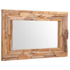 Vidaxl Decorativo specchio rettangolare 90x60 cm Legno di teak