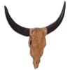Vidaxl Bull Immagine Wall -montato 69x6x60 cm Legno di teak