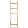 Vidaxl asciugamano la scala con 5 sport 45x150 cm in legno di teak