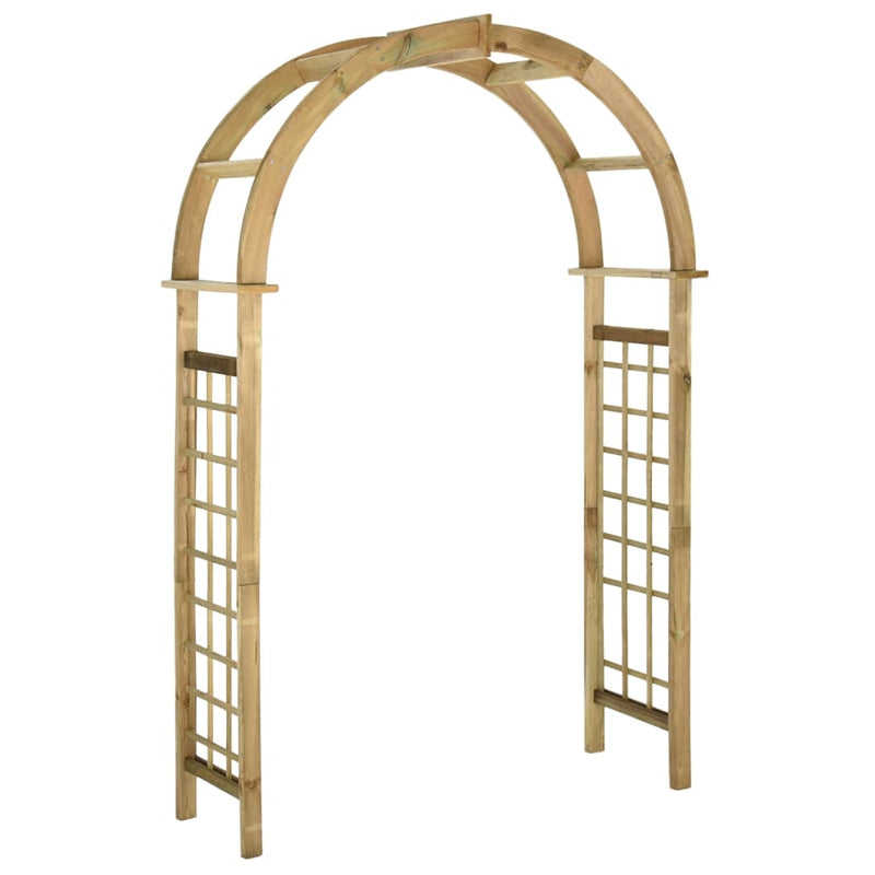 Vidaxl Garden Arch Impragato Pine Wood Green