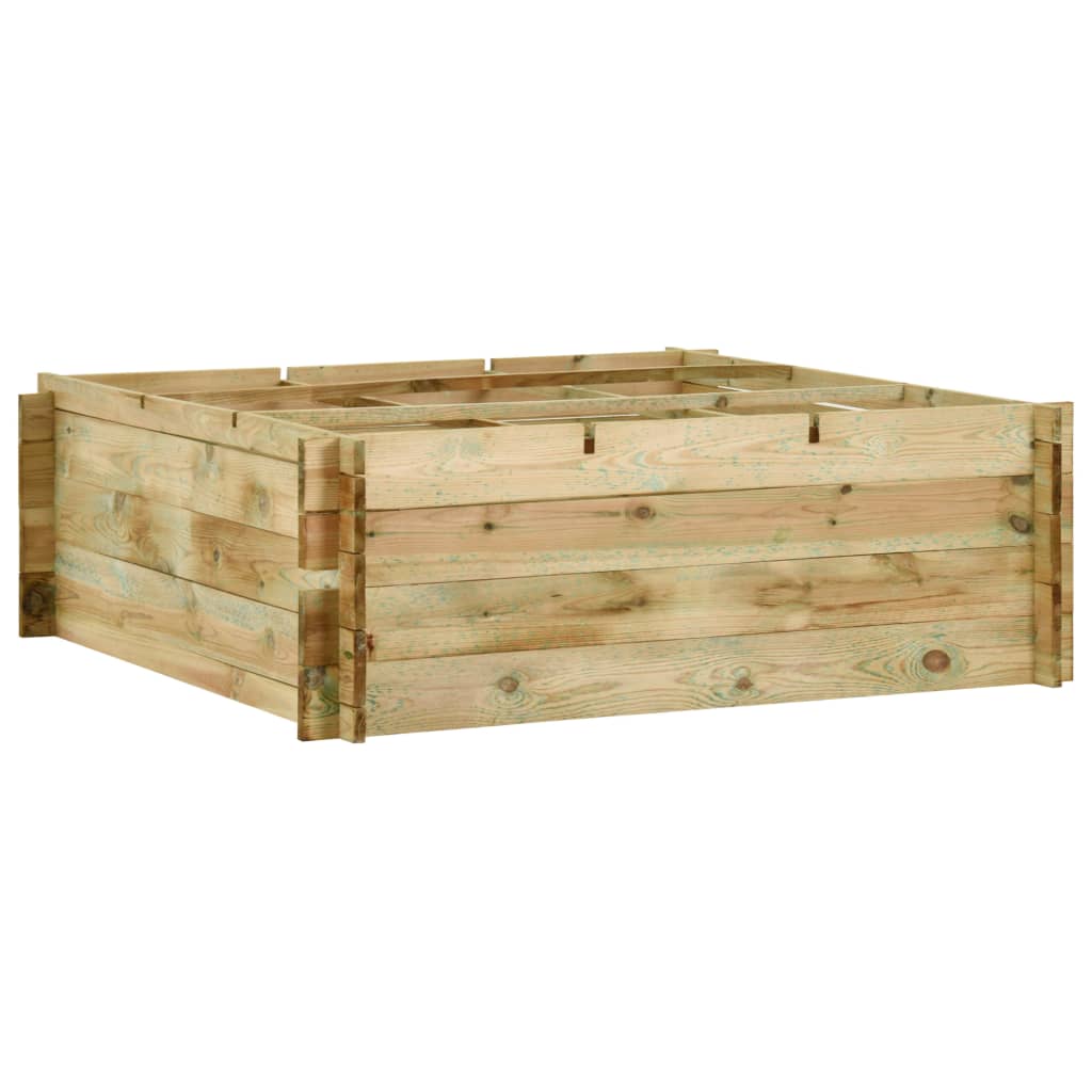 Vidaxl Planning Box 120x120x40 cm Pine impregnado