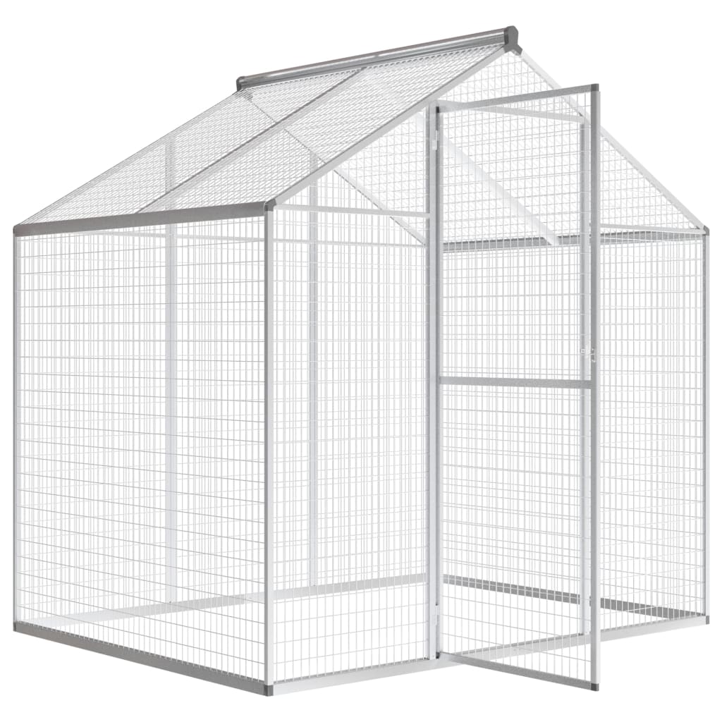Vidaxl volière 178x122x194 cm aluminium
