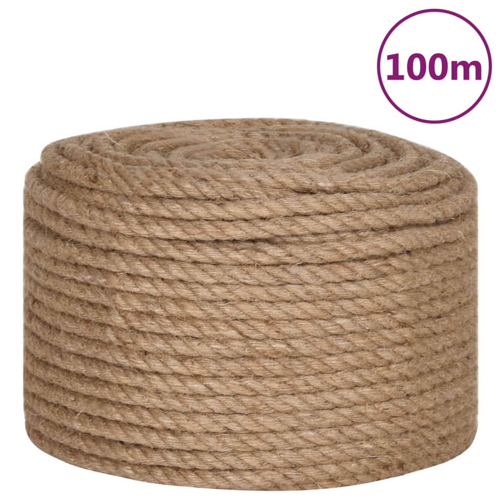 Vidaxl Rope 100% Jute 12 mm 100 m
