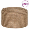 Vidaxl corda 100% iuta 14 mm 100 m
