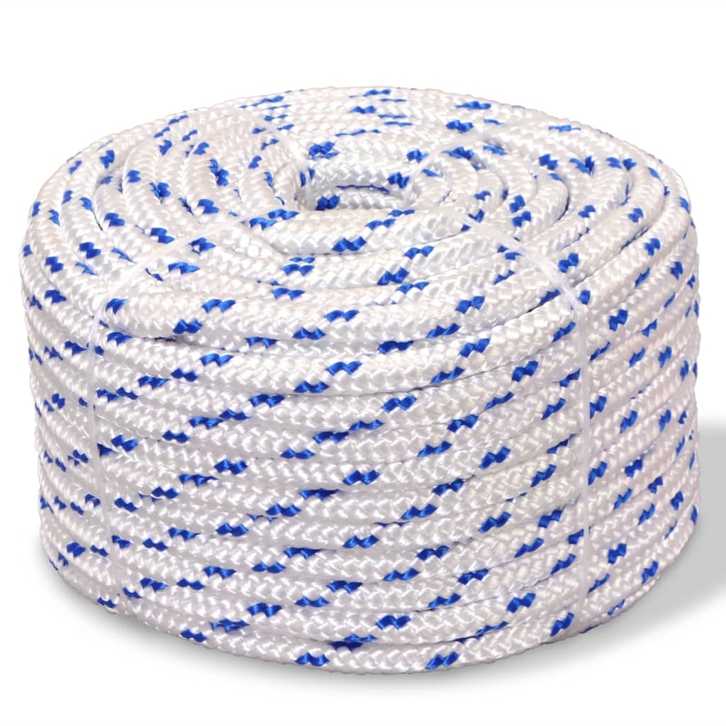VIDAXL SCOOD ROPE 8 MM 100 M Polypropilene bianco