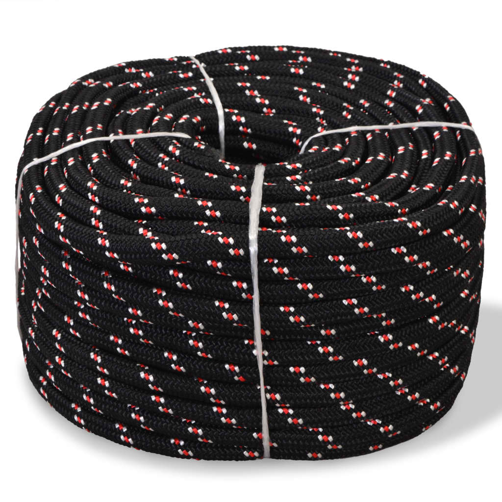 Vidaxl Boot Rope 6 mm 100 m de polipropileno negro