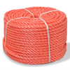 Vidaxl Rope Twisted 12 mm 100 m Polypropilene Orange