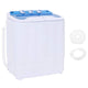 Vidaxl mini wasmachine met dubbele trommel 5,6 kg