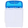 Vidaxl mini wasmachine met dubbele trommel 5,6 kg
