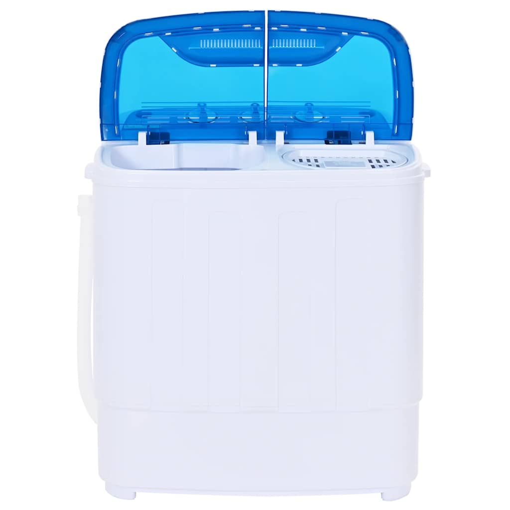 Vidaxl mini wasmachine met dubbele trommel 5,6 kg