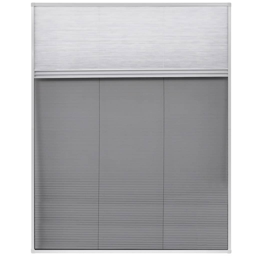 Vidaxl Raamhor Plissé con malversación de aluminio 80x100 cm