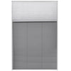 Vidaxl Raamhor Plissé con aluminio apagado 80x120 cm