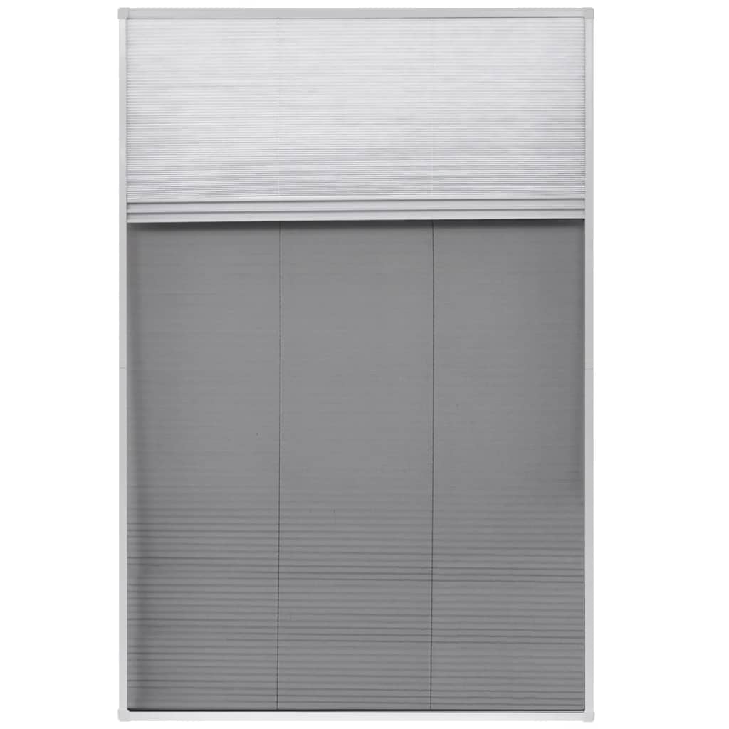 Vidaxl Raamhor Plissé con aluminio apagado 80x120 cm